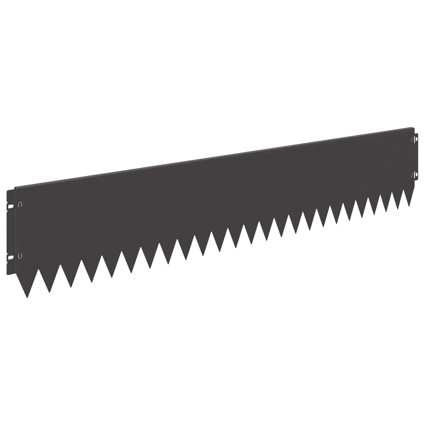 Gazonrand 20 pcs 103 x 20 cm Staal Zwart