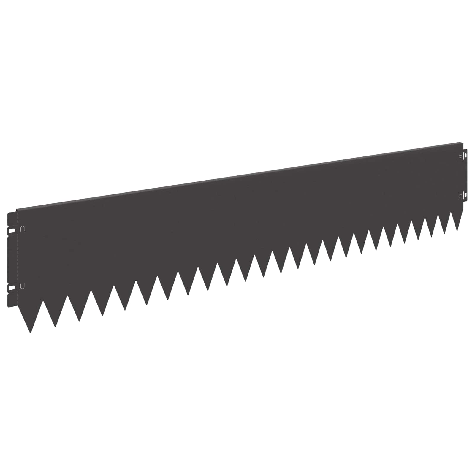 Gazonrand 20 pcs 103 x 20 cm Staal Zwart