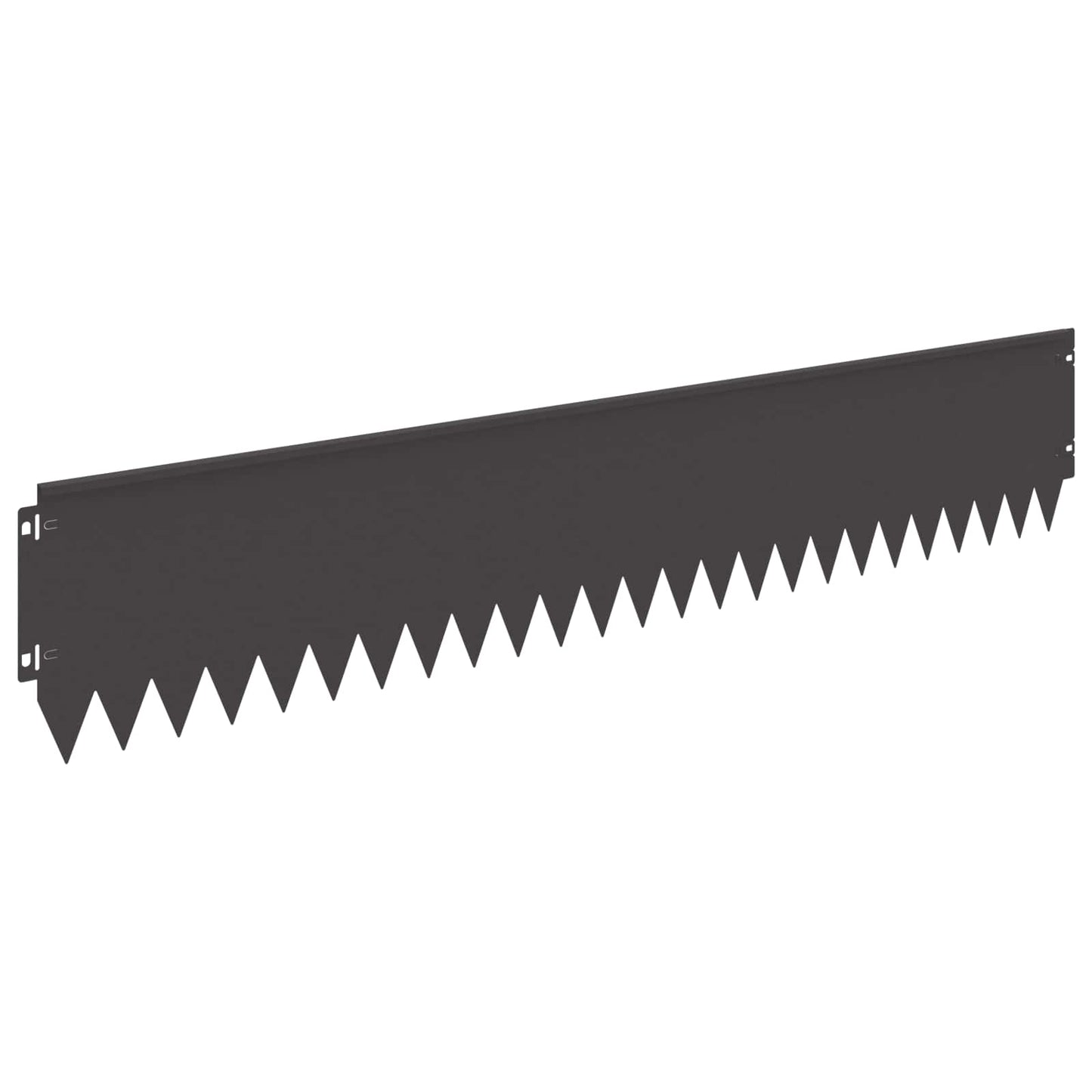 Gazonrand 30 pcs 103 x 20 cm Staal Zwart