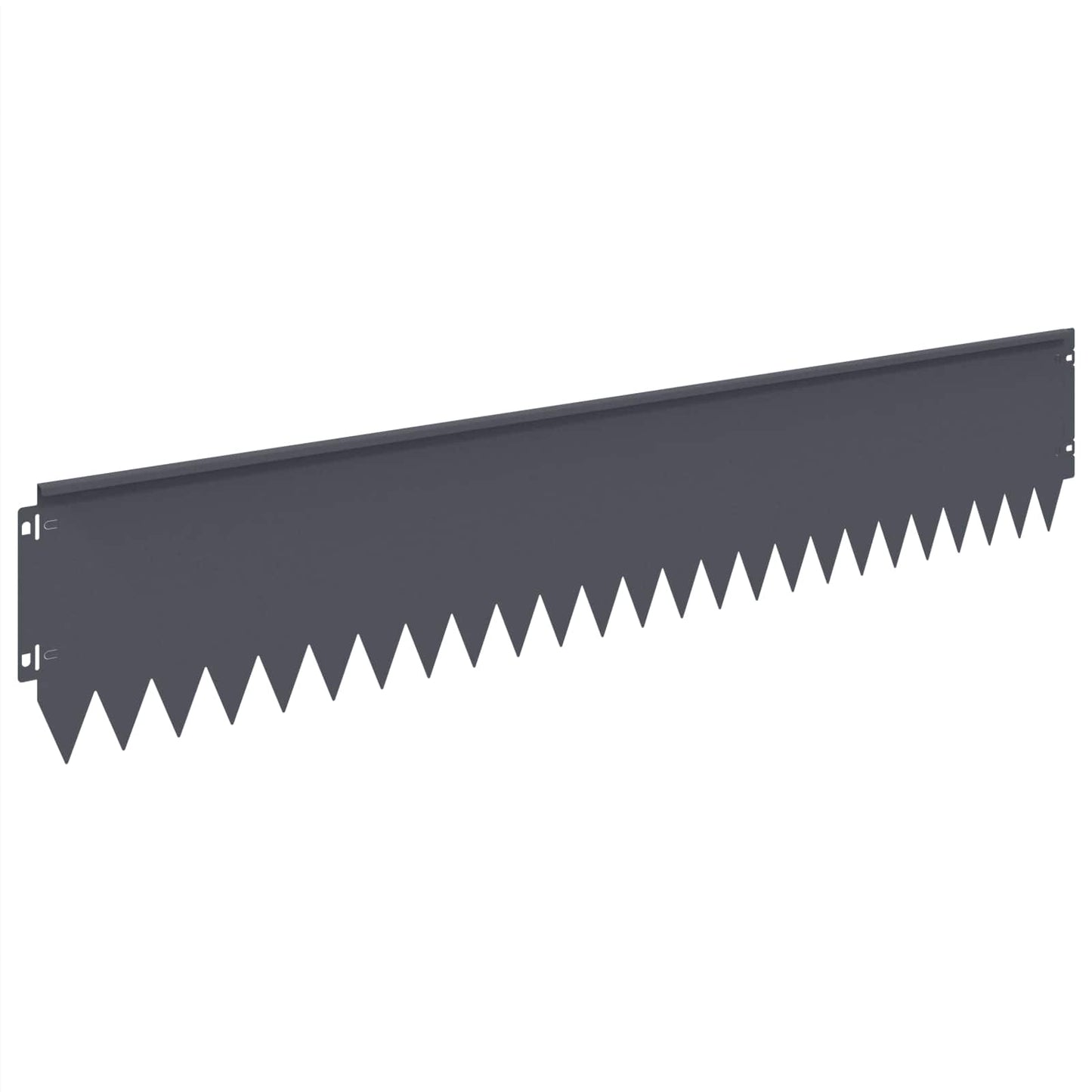 Gazonrand 10 pcs 103 x 20 cm Staal Antracietkleurig