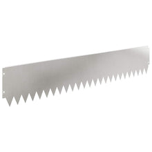 Gazonrand 10 pcs 103 x 20 cm Staal Zilverkleurig
