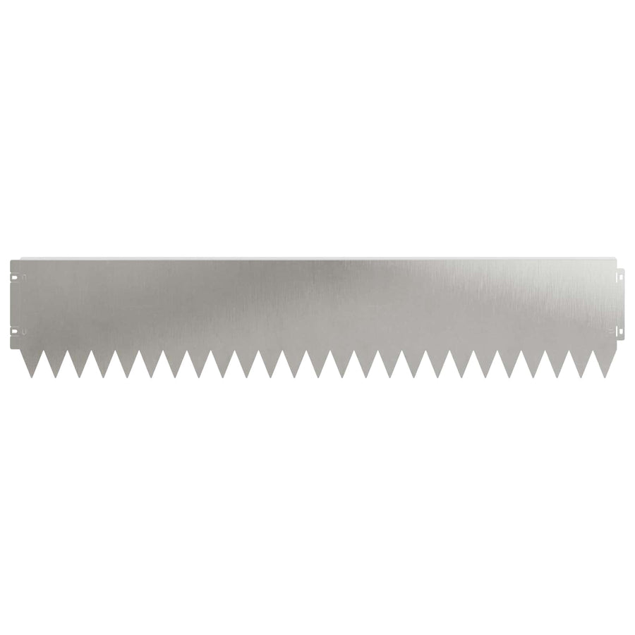 Gazonrand 20 pcs 103 x 20 cm Staal Zilverkleurig