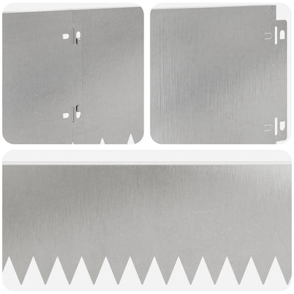 Gazonrand 30 pcs 103 x 20 cm Staal Zilverkleurig