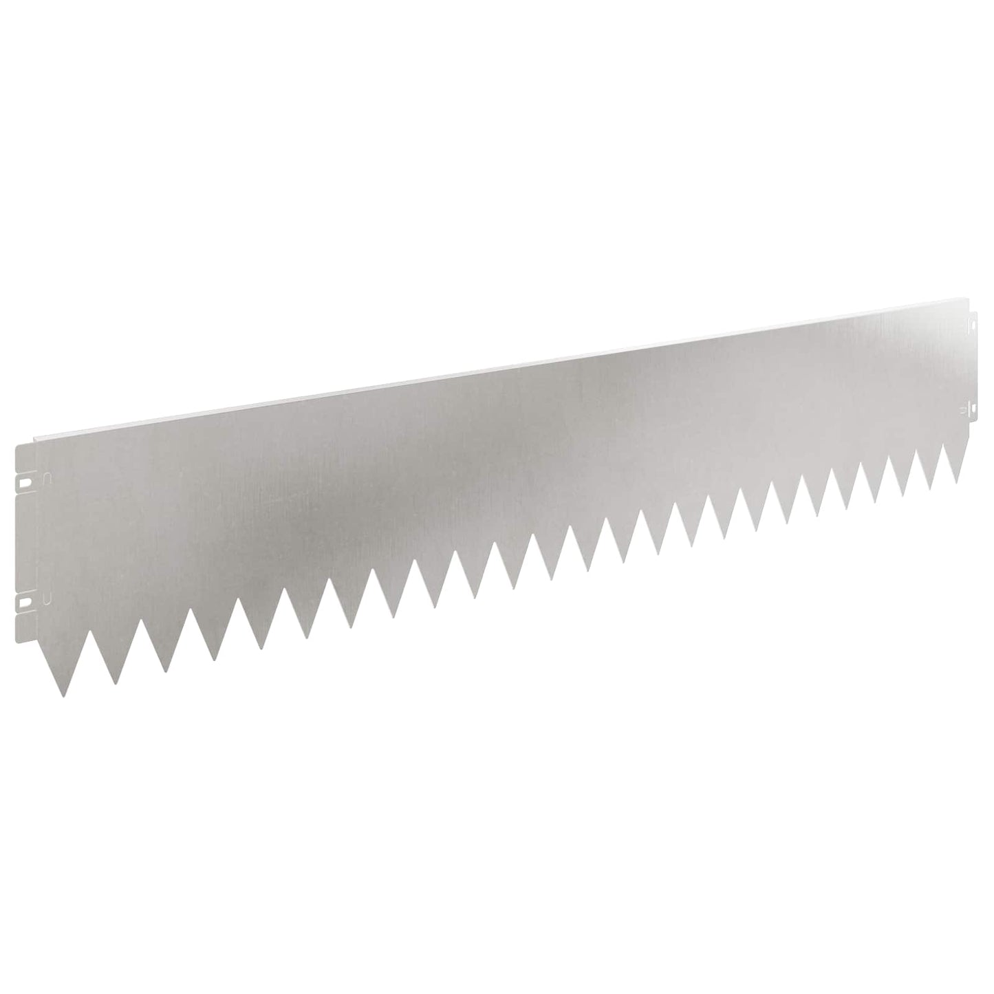 Gazonrand 30 pcs 103 x 20 cm Staal Zilverkleurig