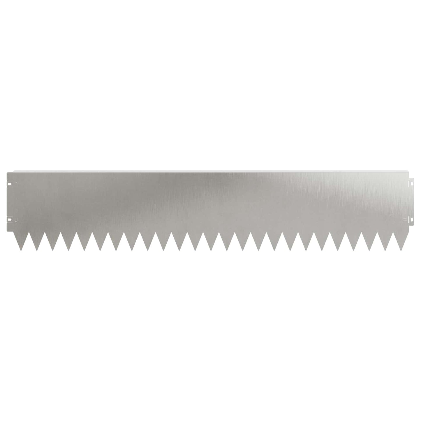 Gazonrand 30 pcs 103 x 20 cm Staal Zilverkleurig