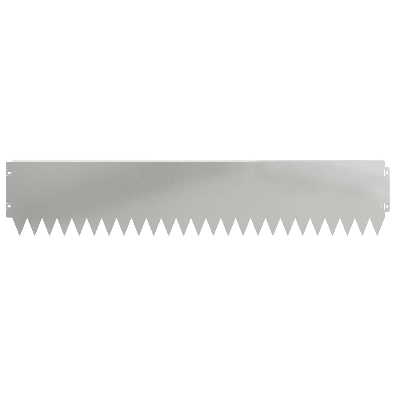 Gazonrand 30 pcs 103 x 20 cm Staal Zilverkleurig
