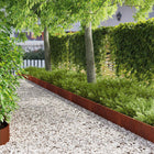 Gazonrand staal roestig 10 stuks 103x20 cm