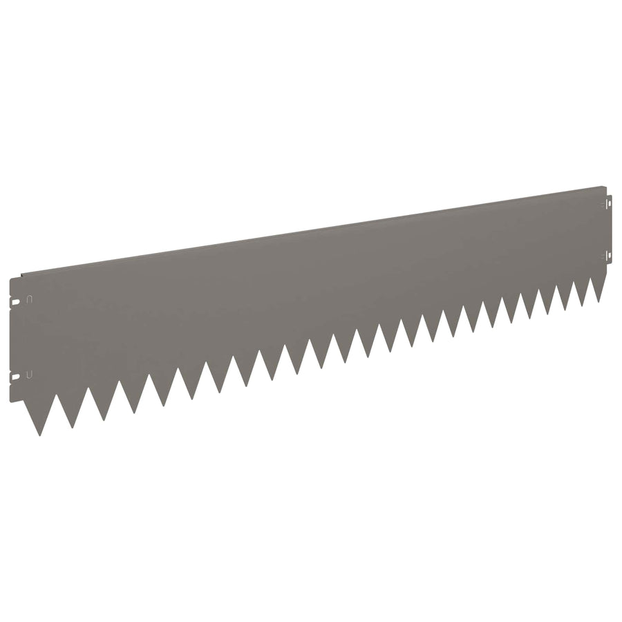 Gazonrand 20 pcs 103 x 20 cm Staal Roestig