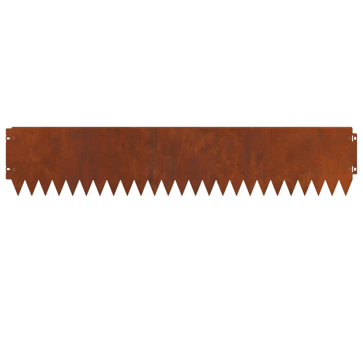 Gazonrand 30 pcs 103 x 20 cm Staal Roestig