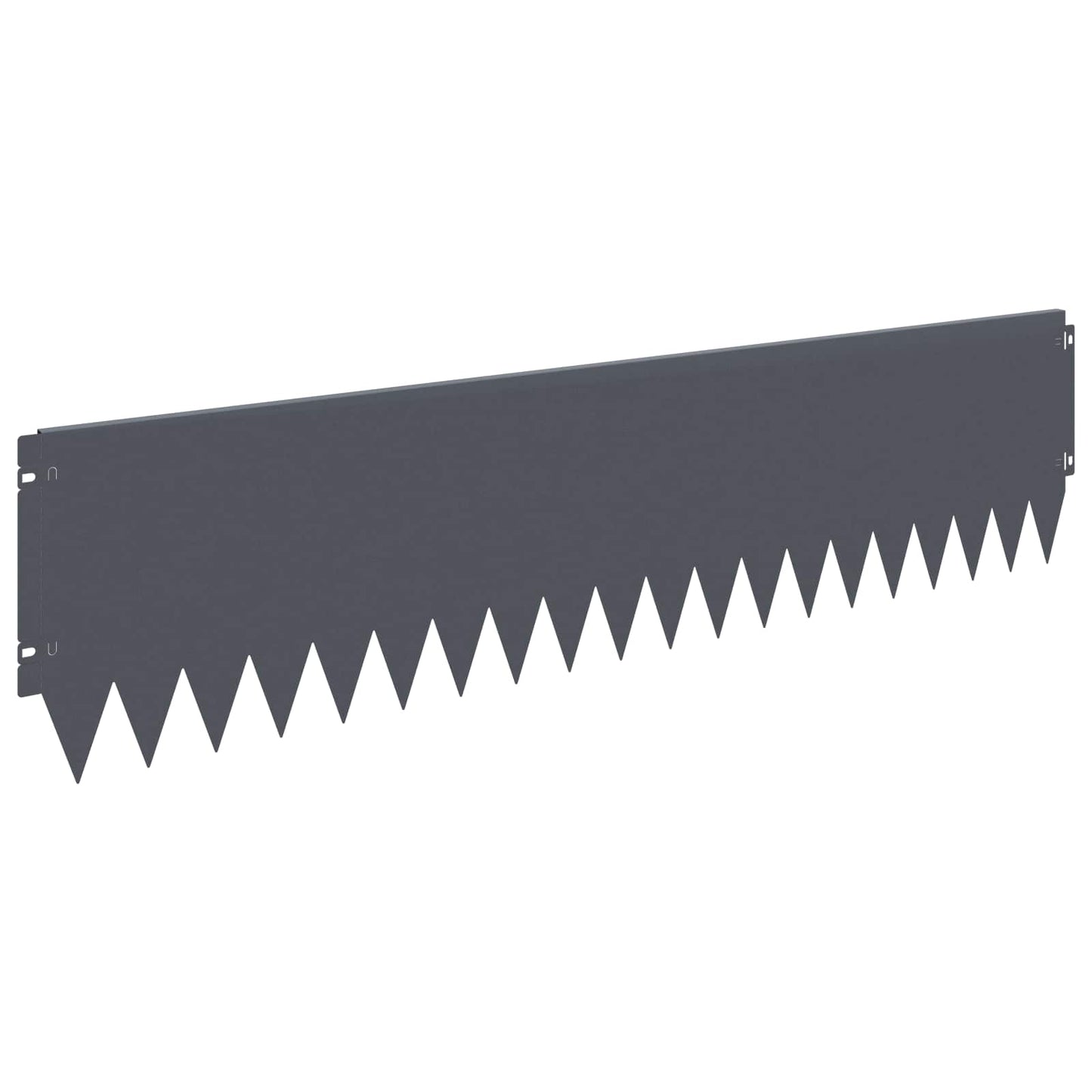Gazonrand 20 pcs 103 x 25 cm Staal Antracietkleurig