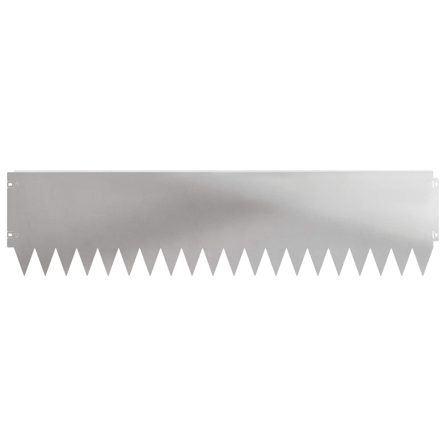 Gazonrand 20 pcs 103 x 25 cm Staal Zilverkleurig