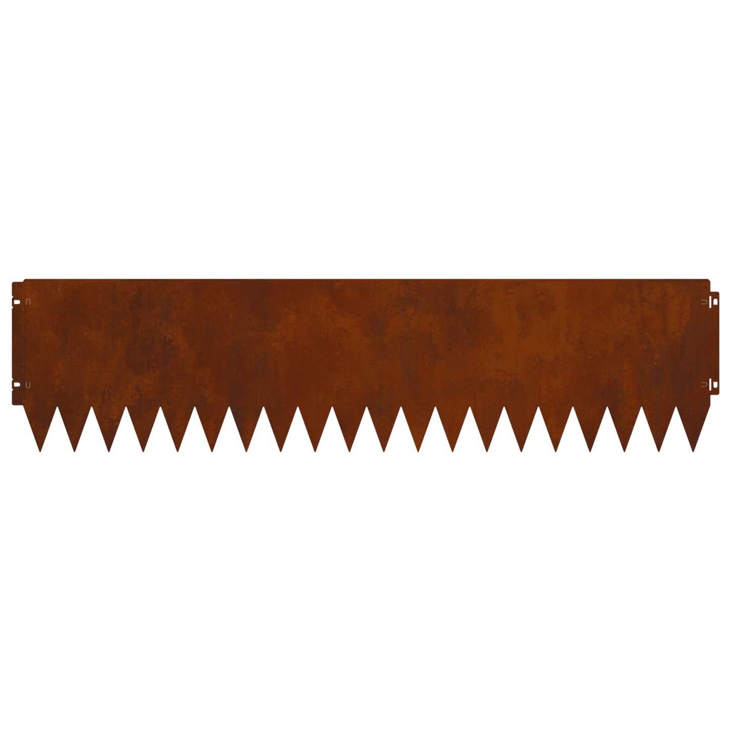 Gazonrand 10 pcs 103 x 25 cm Staal Roestig