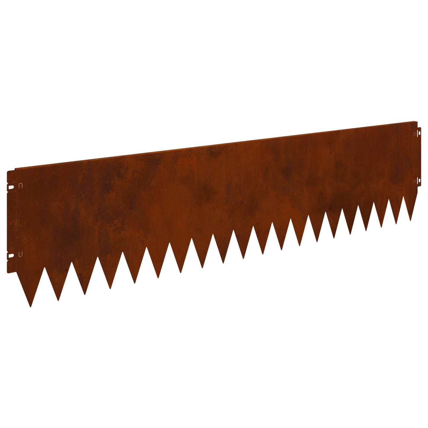 Gazonrand 20 pcs 103 x 25 cm Staal Roestig