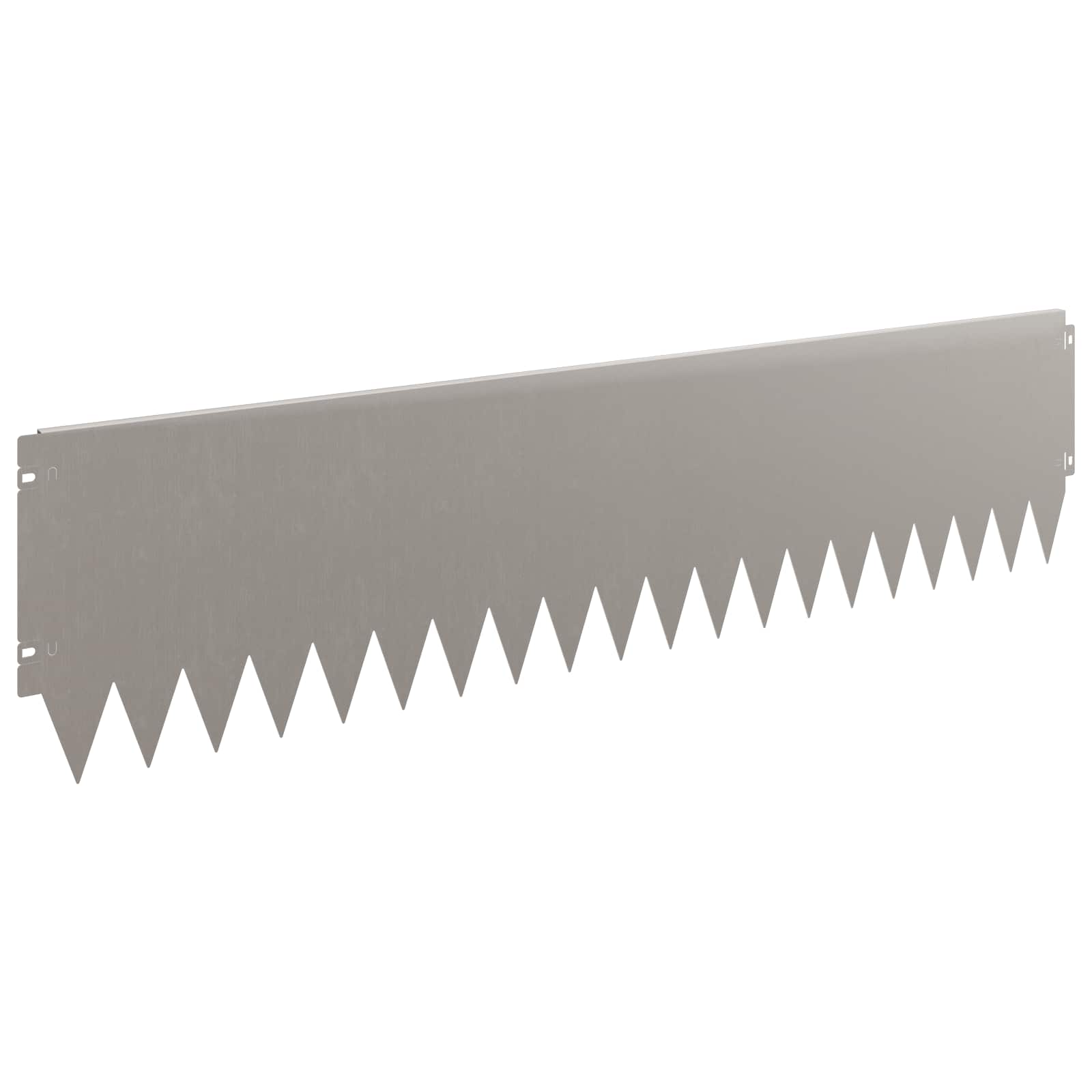 Gazonrand 20 pcs 103 x 25 cm Staal Roestig