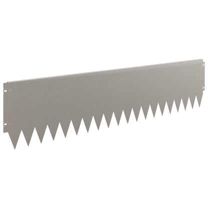 Gazonrand 20 pcs 103 x 25 cm Staal Roestig