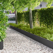 Gazonrand 10 pcs 103 x 30 cm Staal Zwart