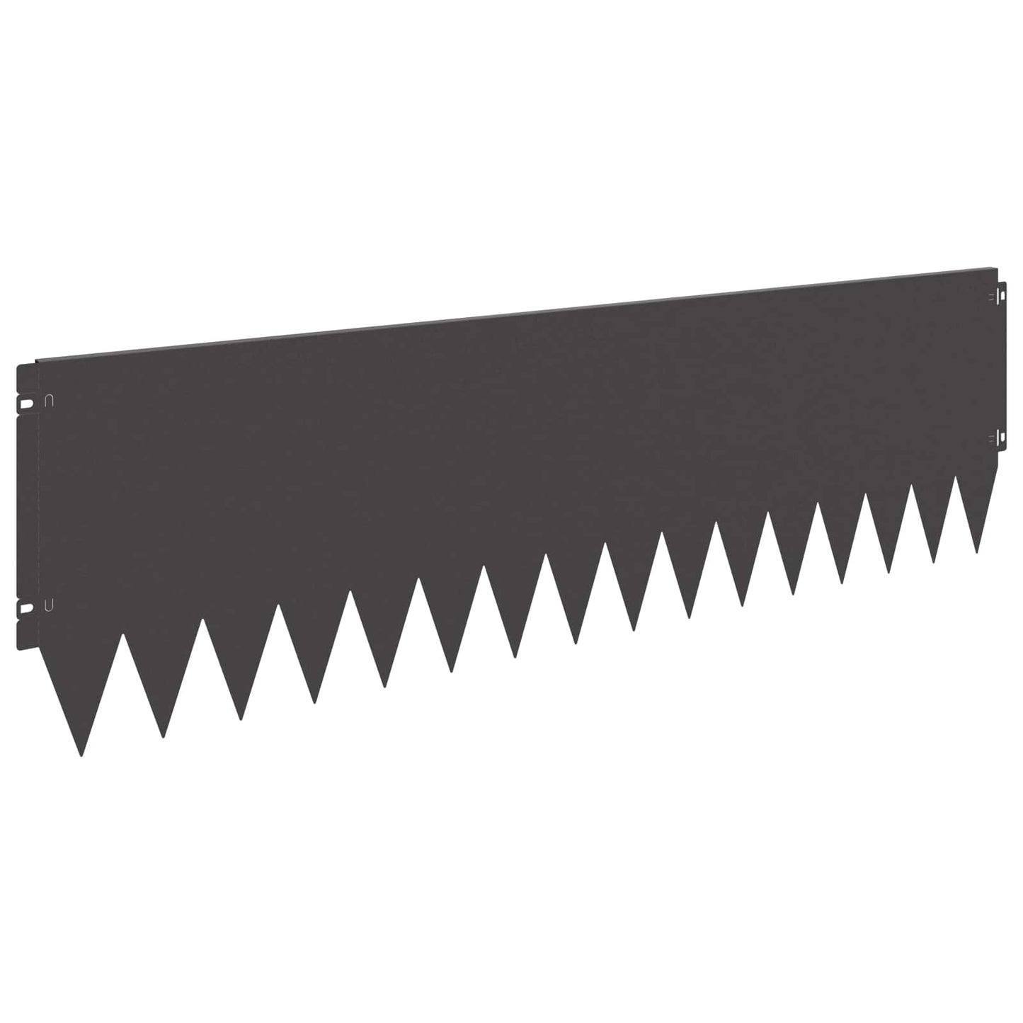 Gazonrand 10 pcs 103 x 30 cm Staal Zwart