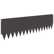 Gazonrand 20 pcs 103 x 30 cm Staal Zwart