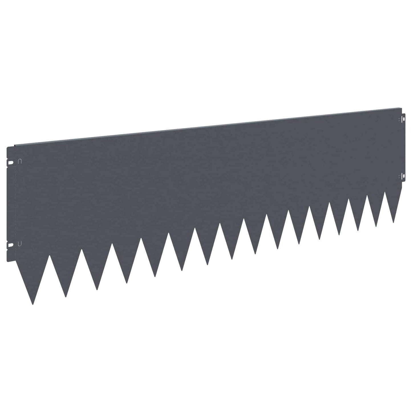 Gazonrand 10 pcs 103 x 30 cm Staal Antracietkleurig