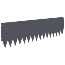 Gazonrand 10 pcs 103 x 30 cm Staal Antracietkleurig