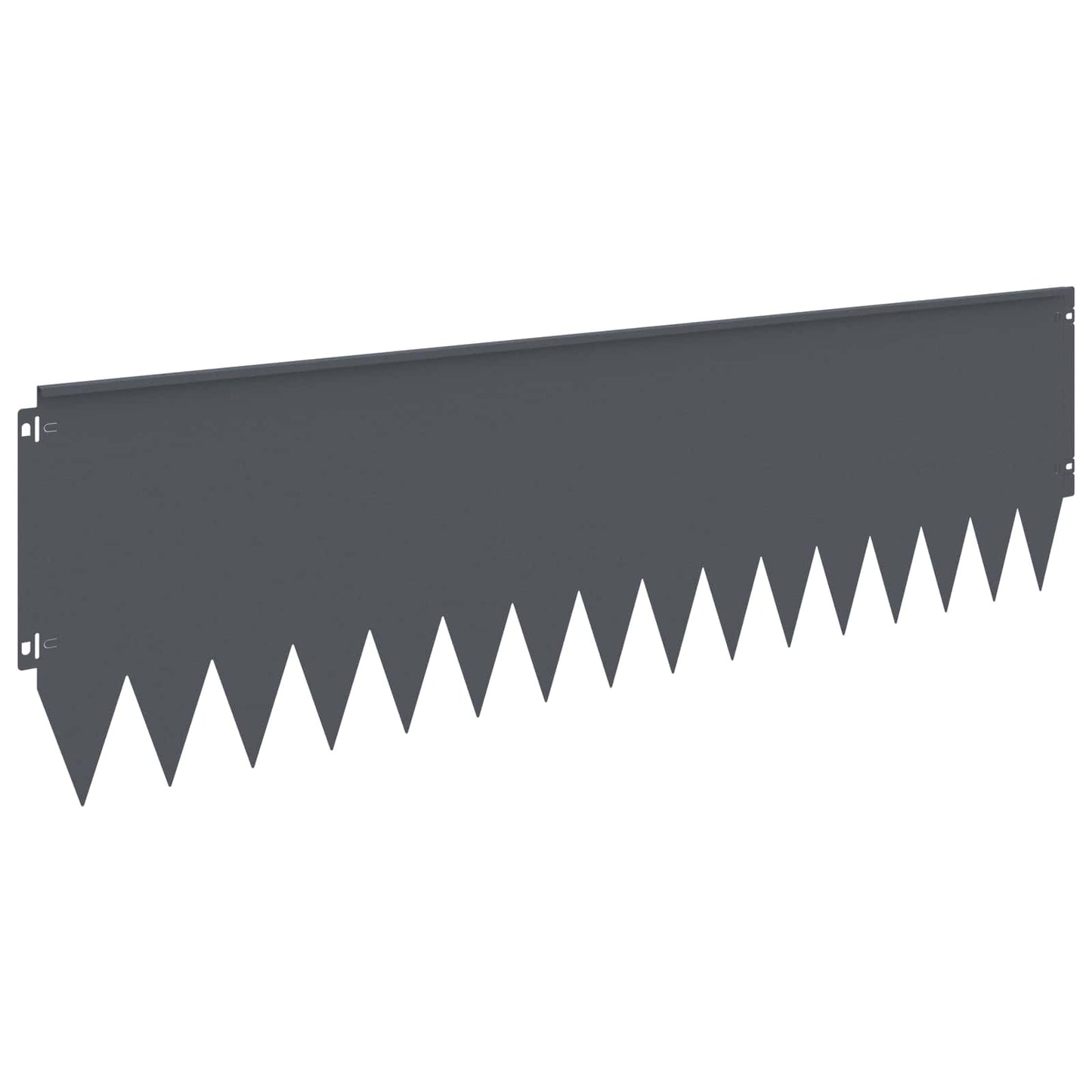 Gazonrand 10 pcs 103 x 30 cm Staal Antracietkleurig
