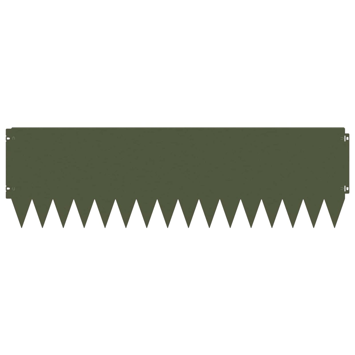 Gazonrand 10 pcs 103 x 30 cm Staal Olijfgroen