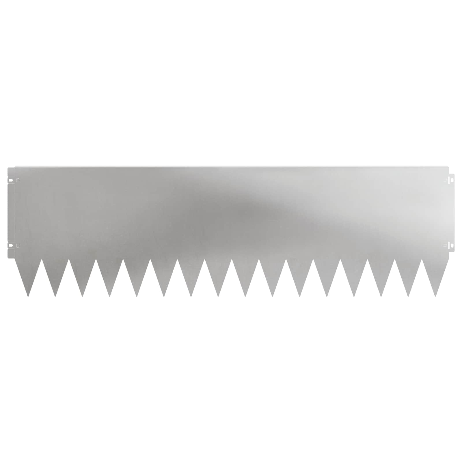 Gazonrand 10 pcs 103 x 30 cm Staal Zilverkleurig