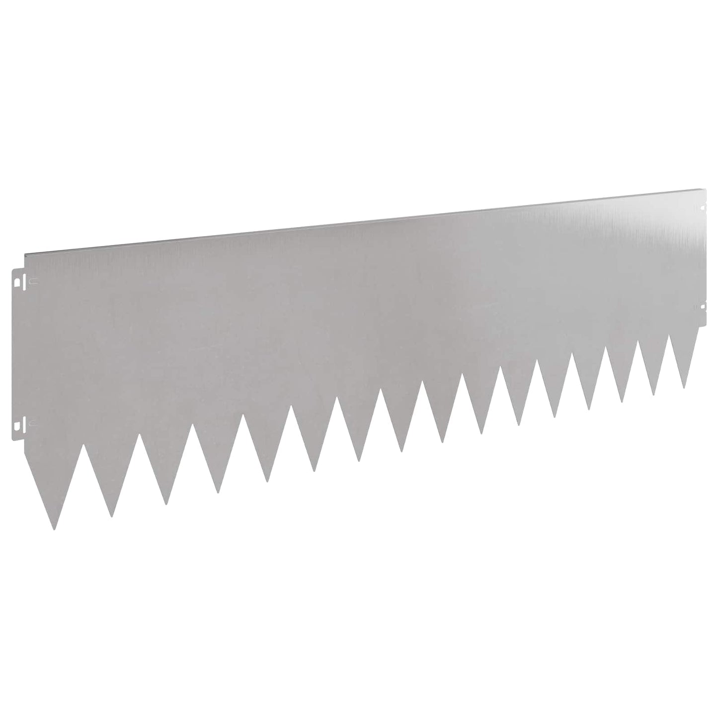 Gazonrand 20 pcs 103 x 30 cm Staal Zilverkleurig