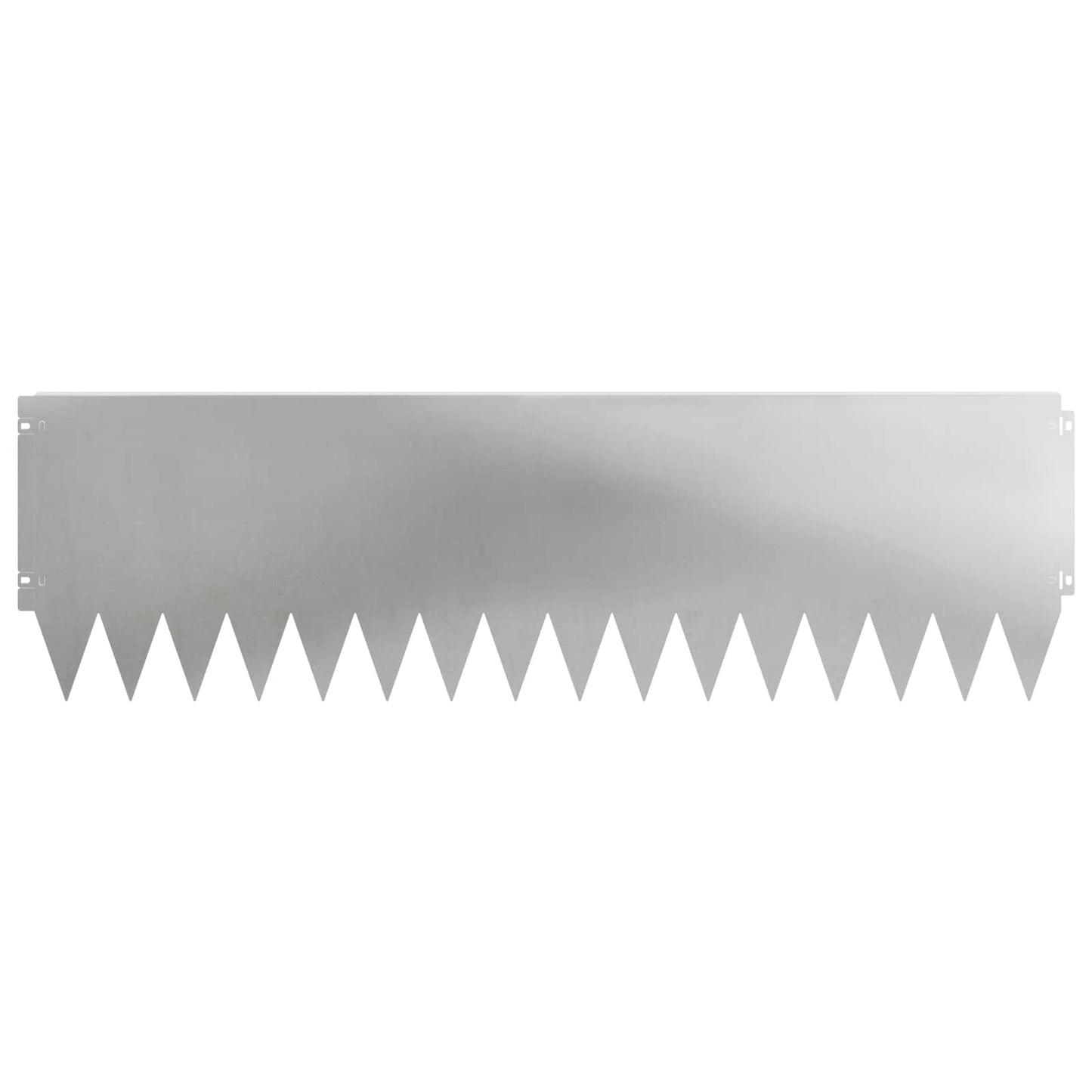 Gazonrand 20 pcs 103 x 30 cm Staal Zilverkleurig