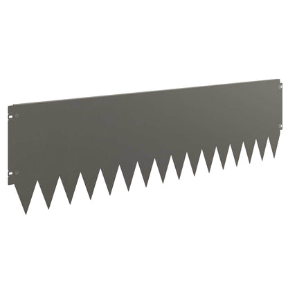 Gazonrand 20 pcs 103 x 30 cm Staal Roestig