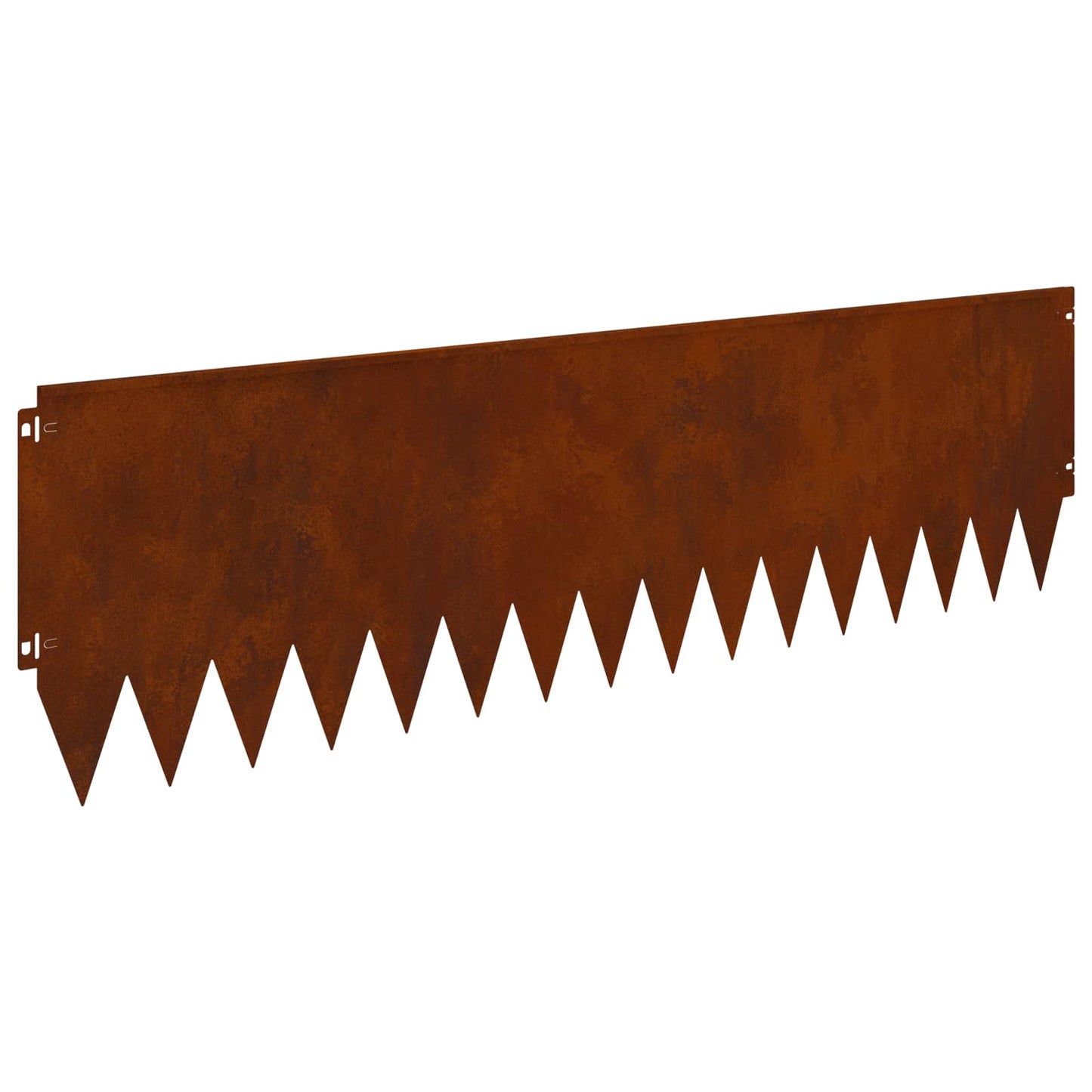 Gazonrand 20 pcs 103 x 30 cm Staal Roestig