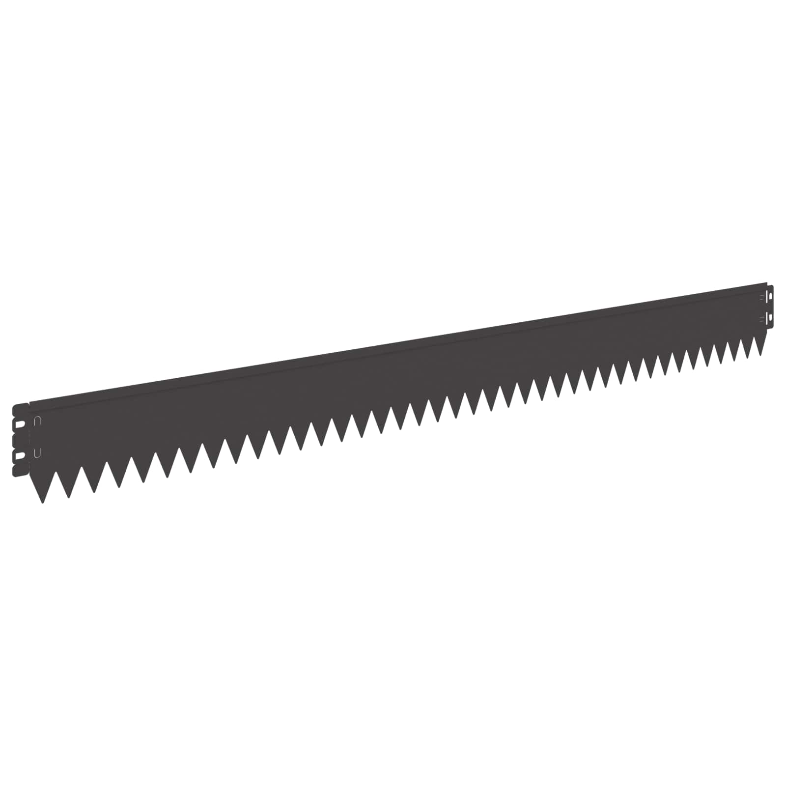 Gazonrand 20 pcs 103 x 10 cm Staal Zwart