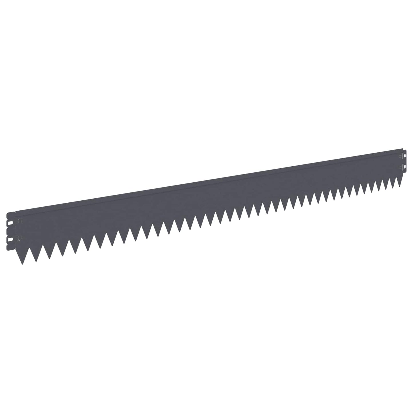 Gazonrand 10 pcs 103 x 10 cm Staal Antracietkleurig