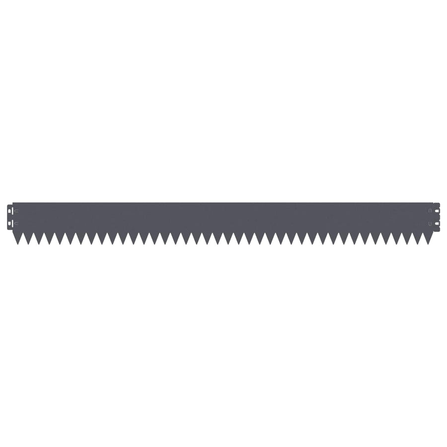 Gazonrand 30 pcs 103 x 10 cm Staal Antracietkleurig