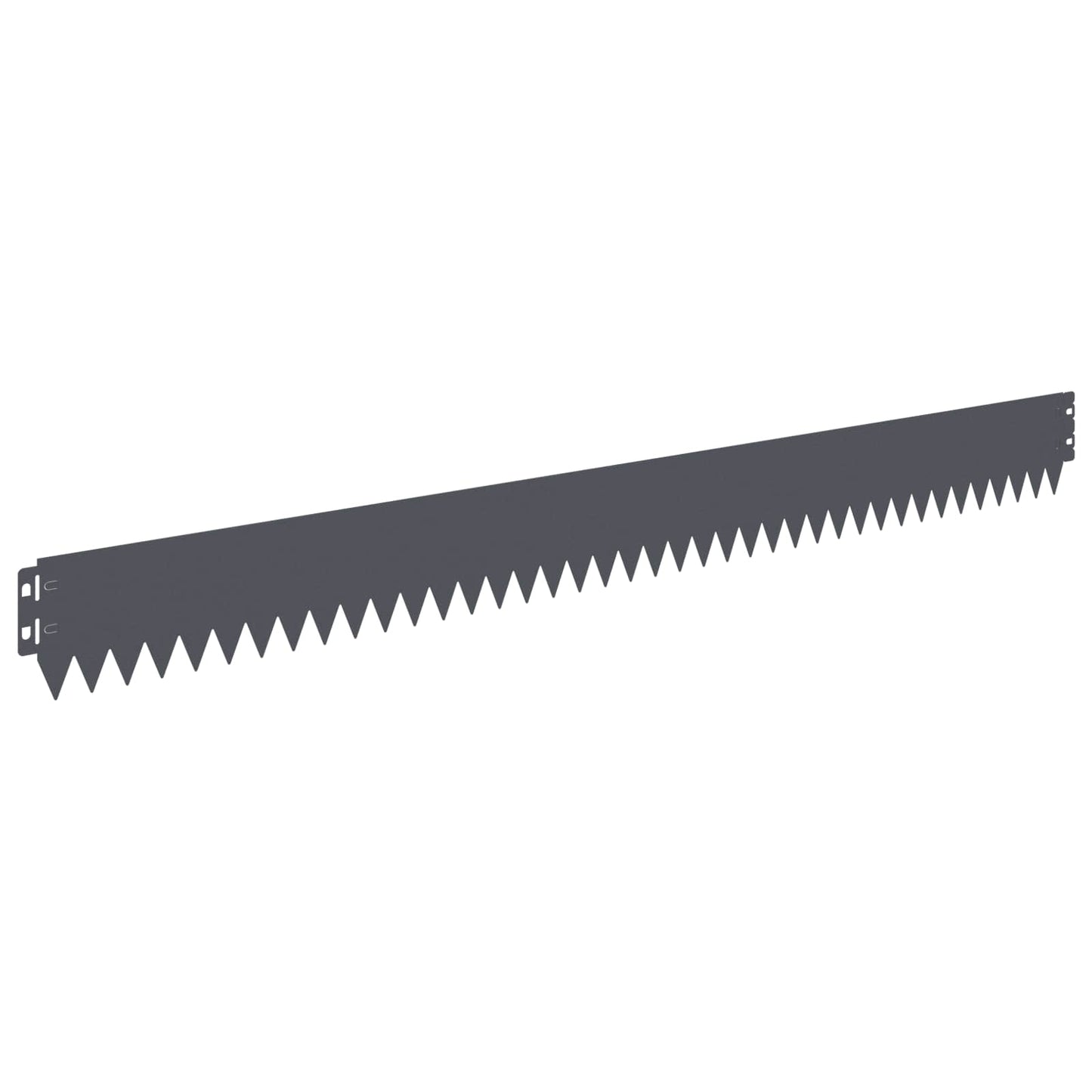 Gazonrand 50 pcs 103 x 10 cm Staal Antracietkleurig
