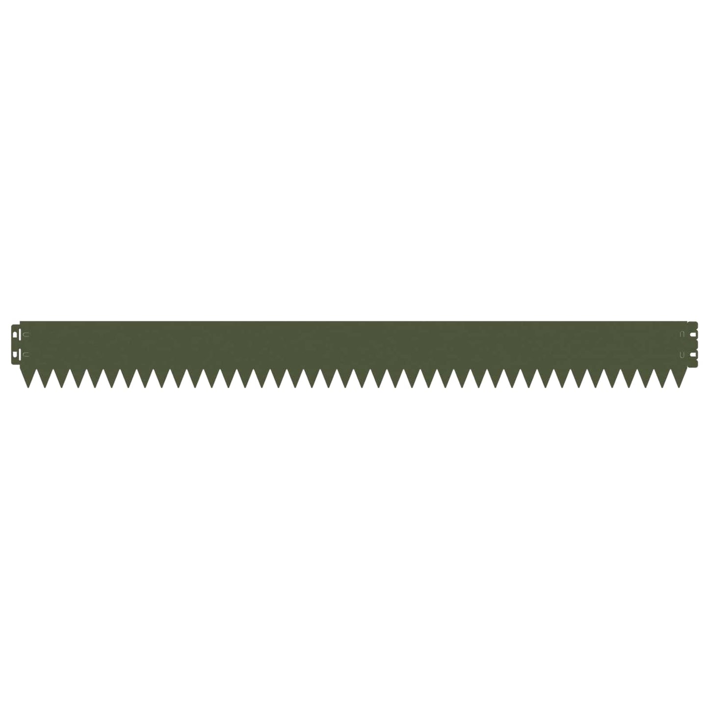 Gazonrand 20 pcs 103 x 10 cm Staal Olijfgroen