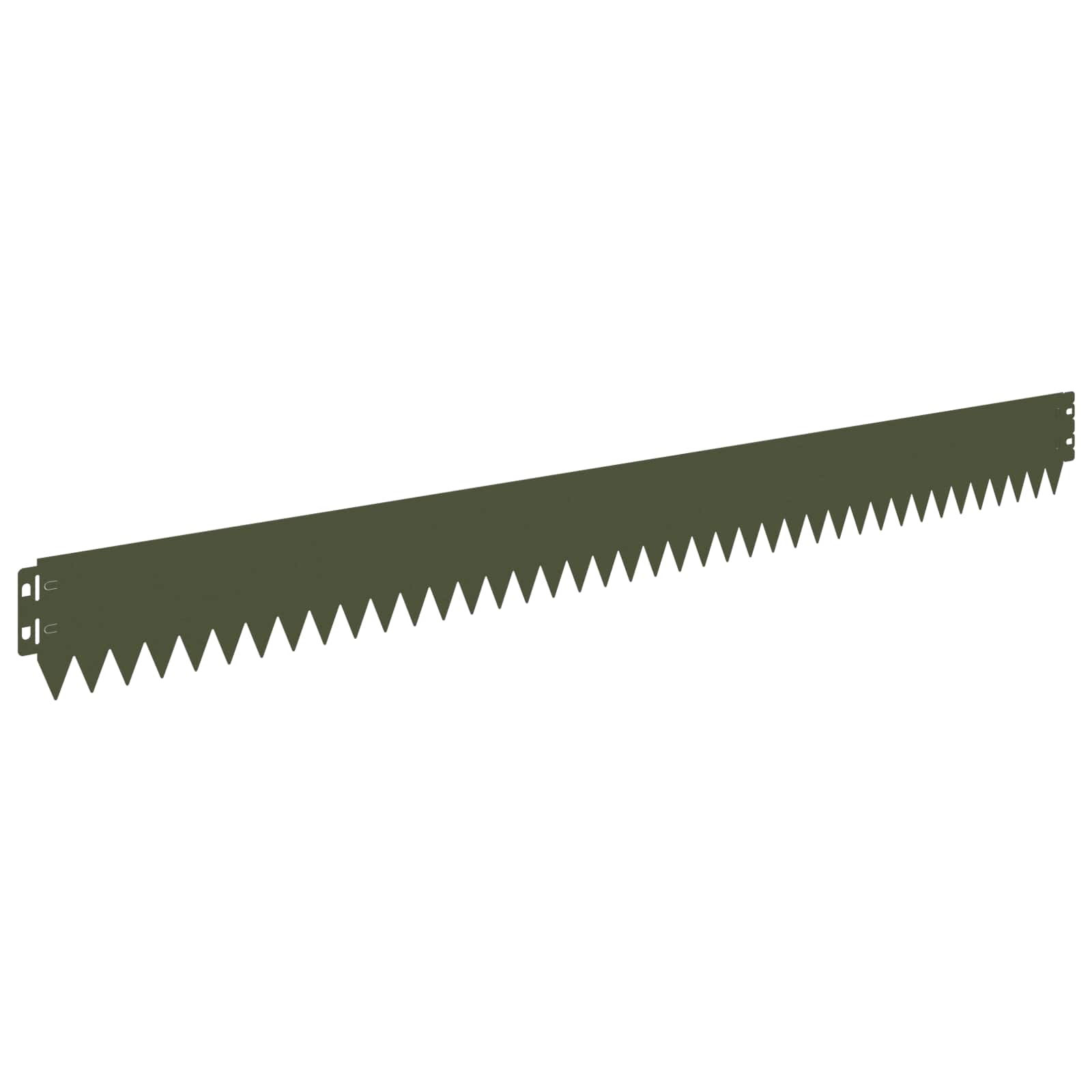 Gazonrand 50 pcs 103 x 10 cm Staal Olijfgroen