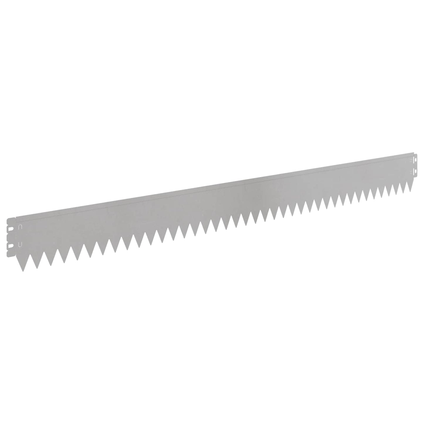 Gazonrand 10 pcs 103 x 10 cm Staal Zilverkleurig