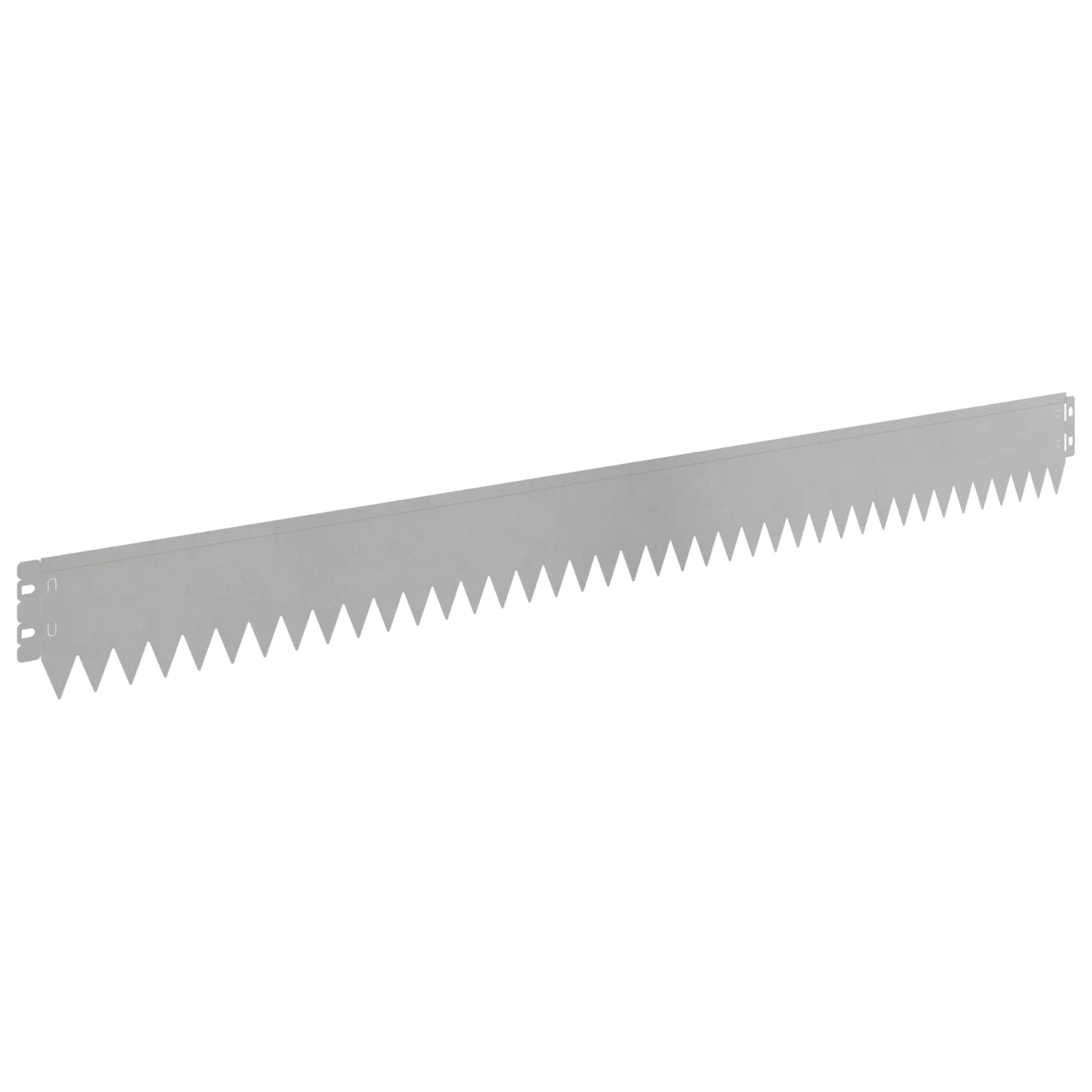 Gazonrand 50 pcs 103 x 10 cm Staal Zilverkleurig