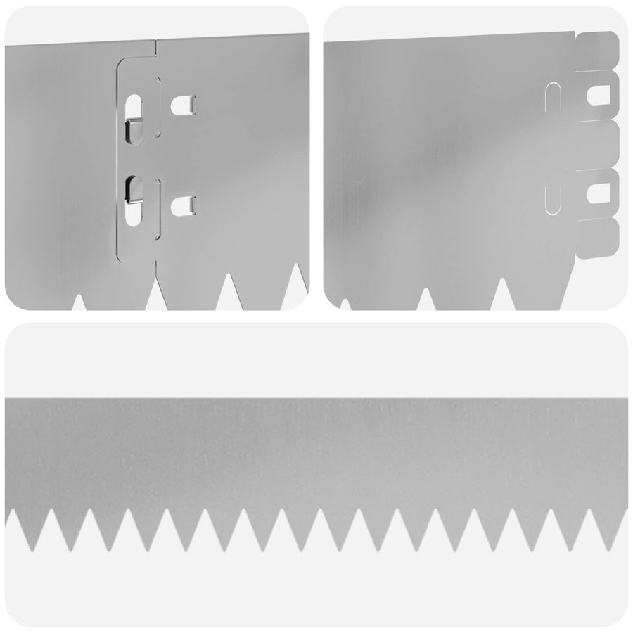 Gazonrand 10 pcs 103 x 10 cm Staal Zilverkleurig