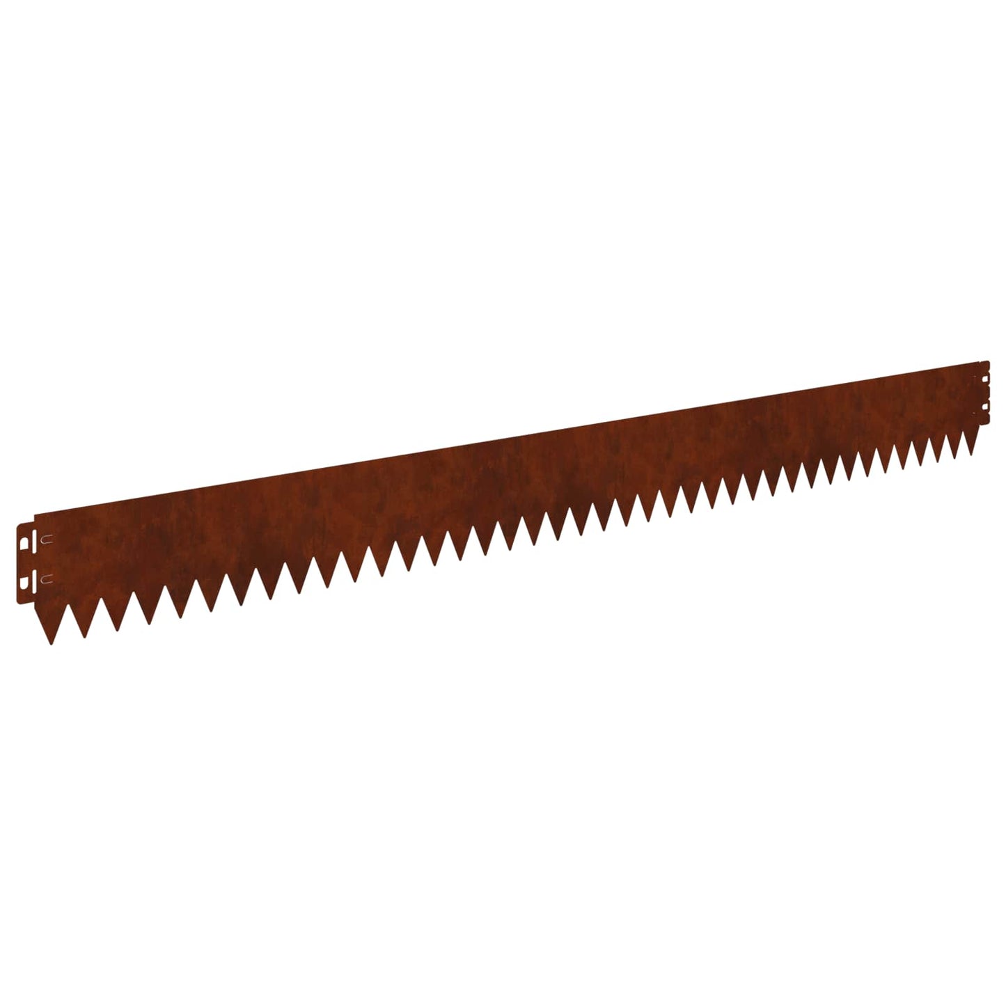 Gazonrand 10 pcs 103 x 10 cm Staal Roestig