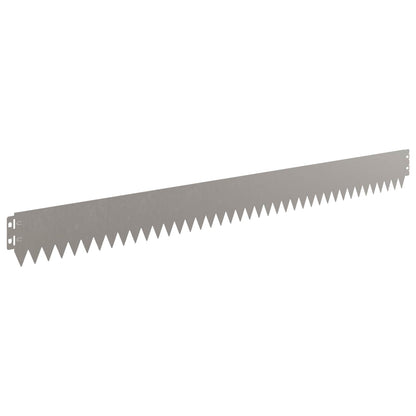Gazonrand 10 pcs 103 x 10 cm Staal Roestig
