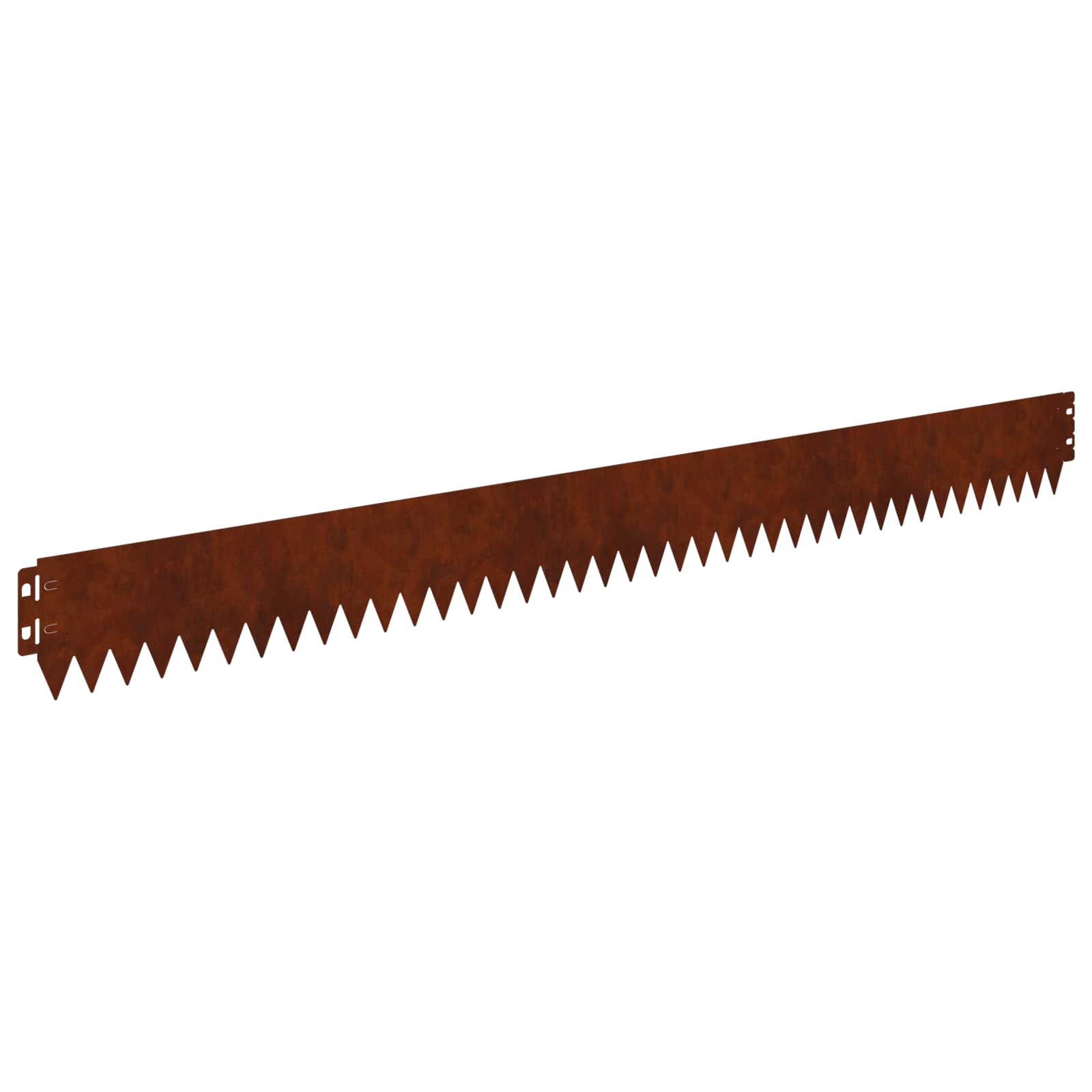 Gazonrand 50 pcs 103 x 10 cm Staal Roestig