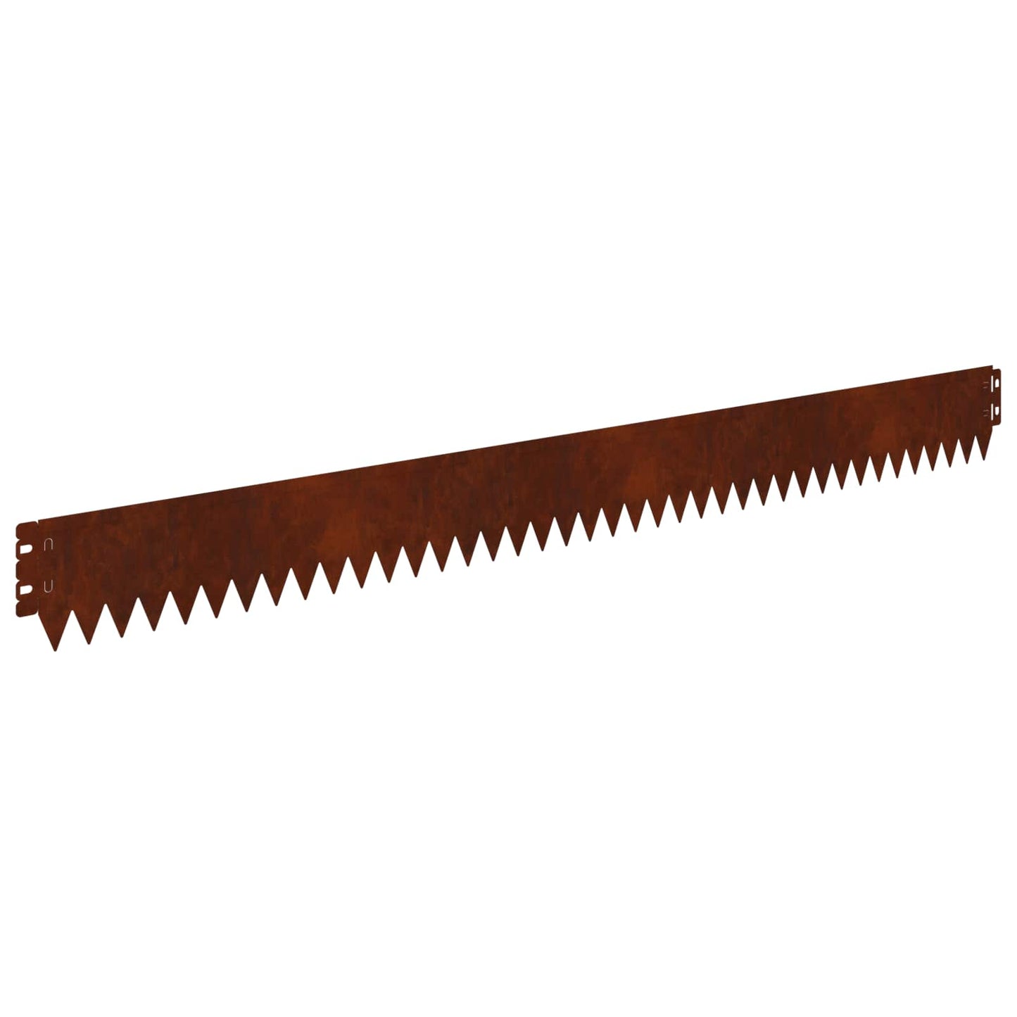 Gazonrand 50 pcs 103 x 10 cm Staal Roestig