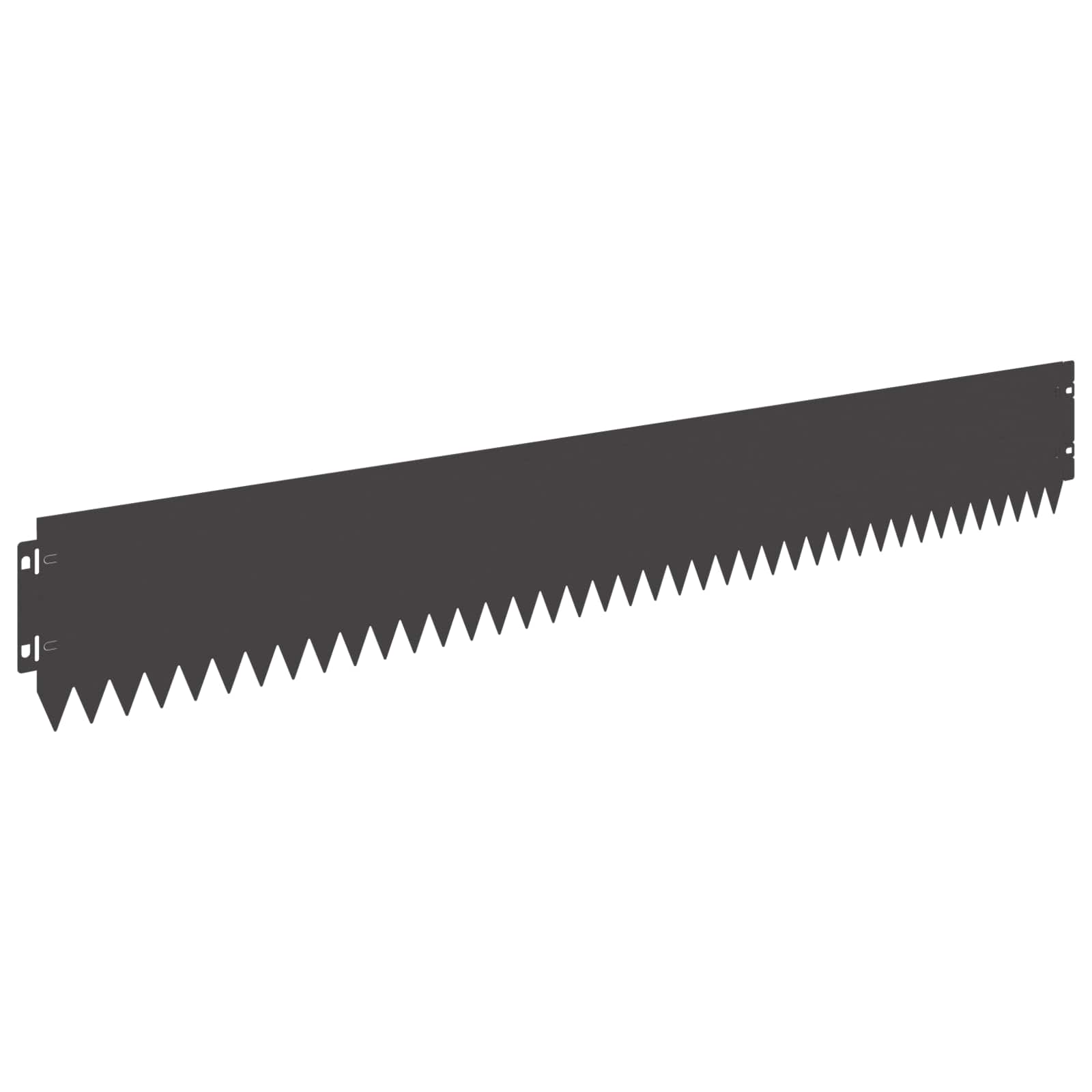 Gazonrand 20 pcs 103 x 15 cm Staal Zwart