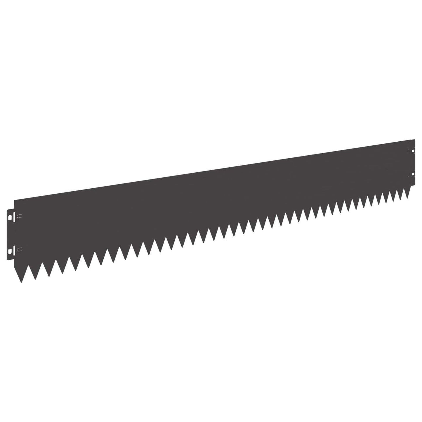 Gazonrand 30 pcs 103 x 15 cm Staal Zwart