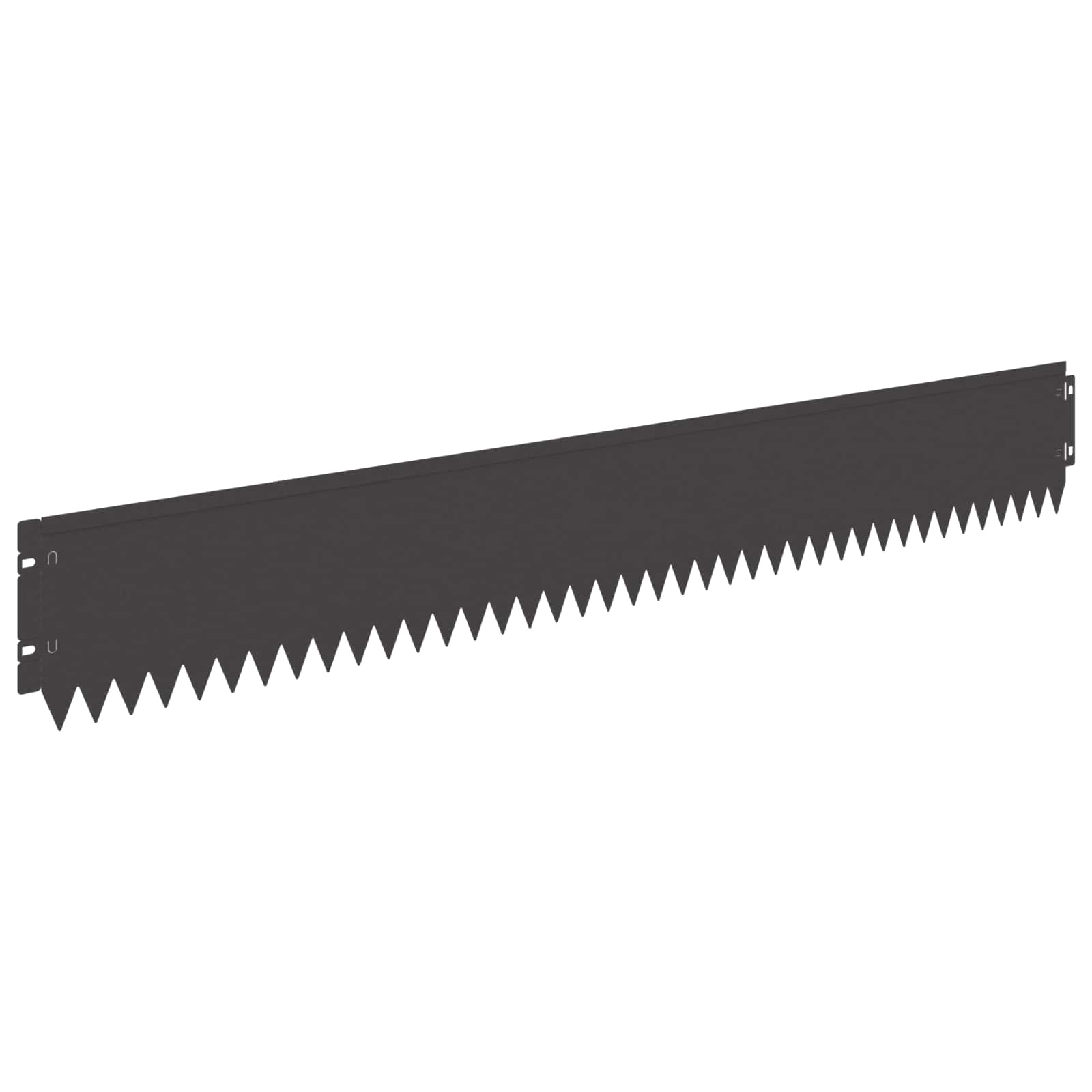 Gazonrand 30 pcs 103 x 15 cm Staal Zwart