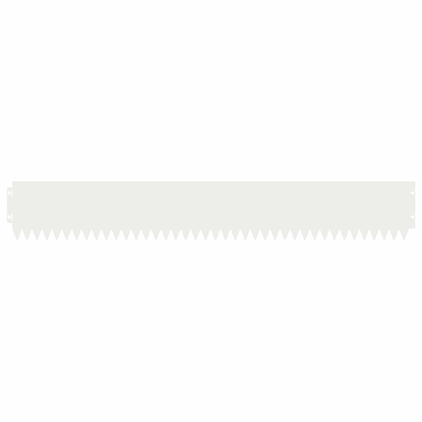 Gazonrand 10 pcs 103 x 15 cm Staal Wit
