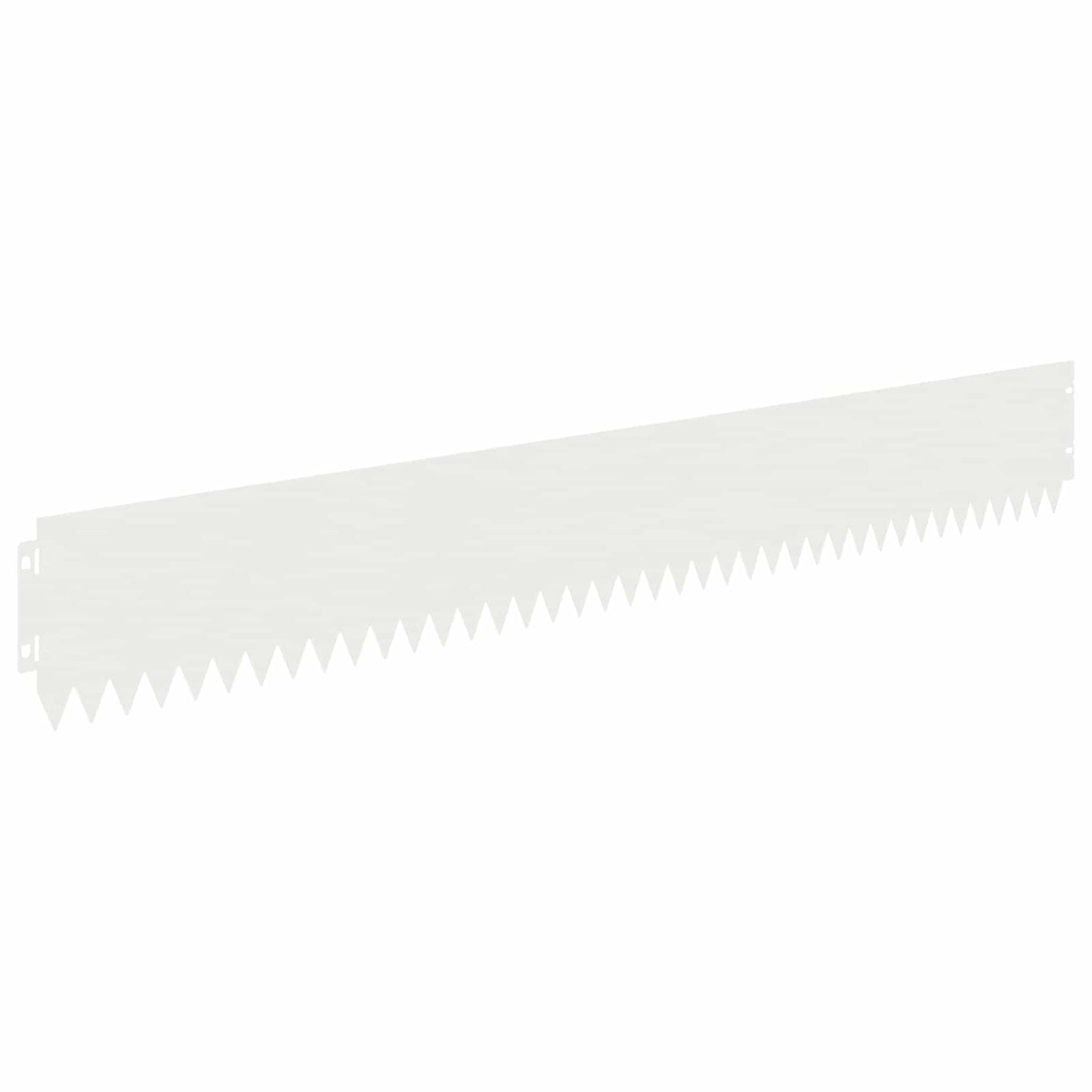 Gazonrand 20 pcs 103 x 15 cm Staal Wit