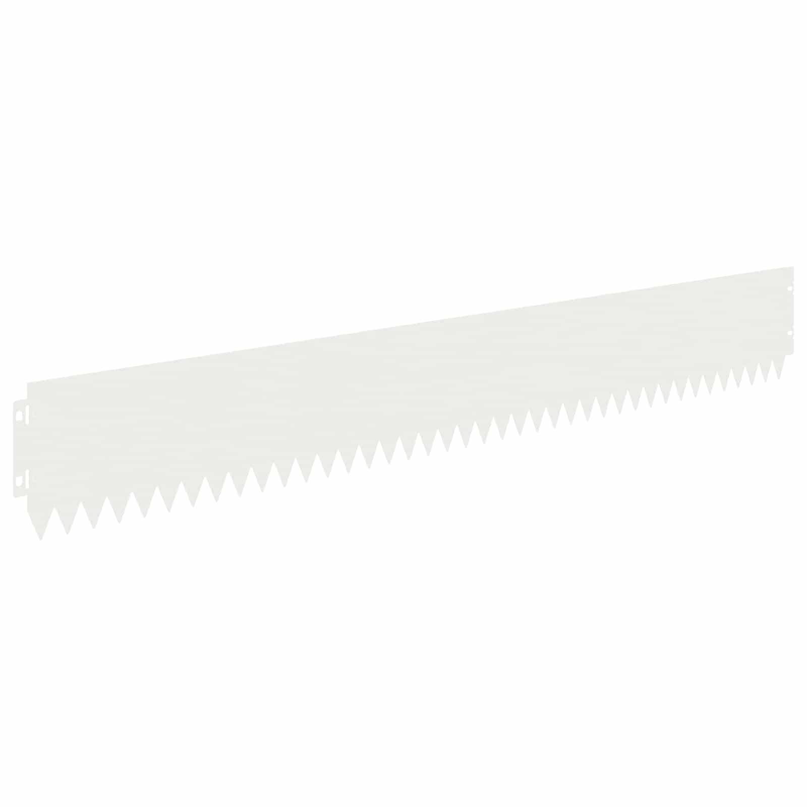 Gazonrand 20 pcs 103 x 15 cm Staal Wit